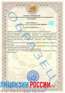 Образец сертификата соответствия (приложение) Забайкальск Сертификат ISO 27001